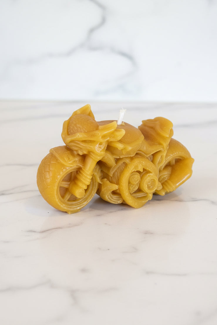 DRAGON AND MOTERCYCLE BEESWAX CANDLE