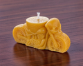SKULL AND MOTERCYCLE BEESWAX CANDLE